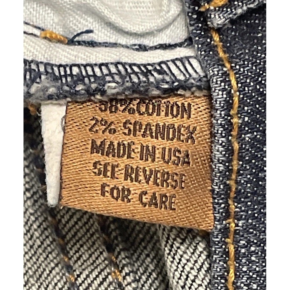 Arden B. Blue Denim Cropped Wide Leg Mid Rise Distressed Made In USA Women's 8 - Picture 5 of 8